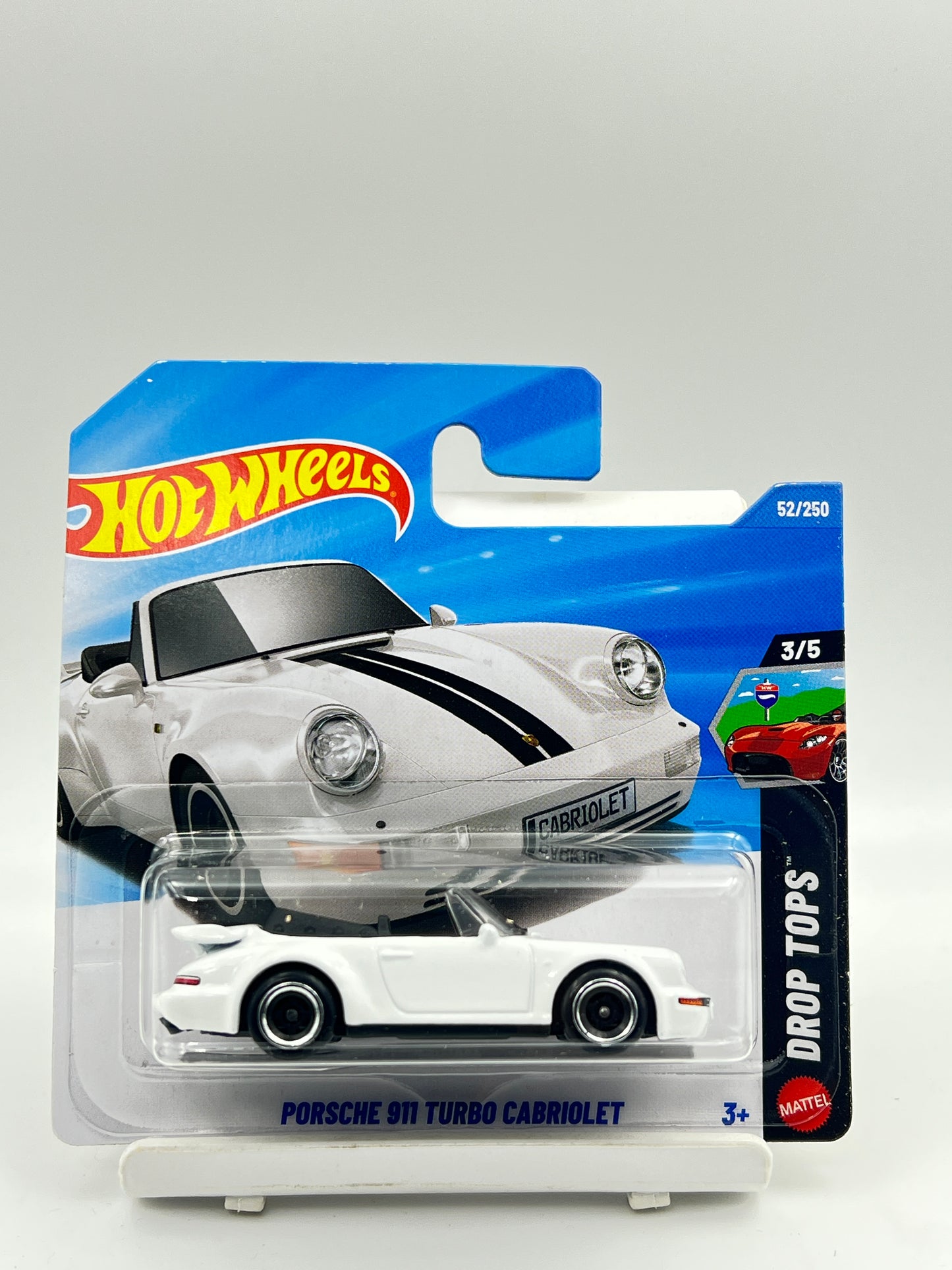 HOT WHEELS - PORSCHE 911 TURBO CABRIOLET - WHITE - 1D