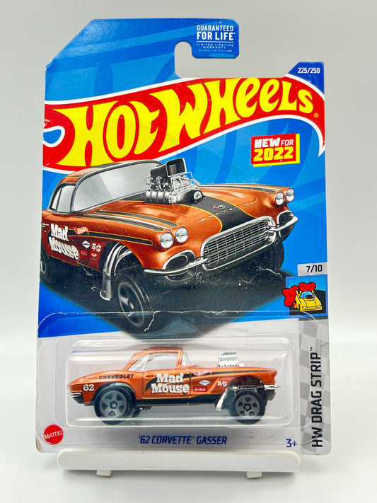 CREASED - IMPORTED - HOT WHEELS -  62 CORVETTE GASSER - 9A