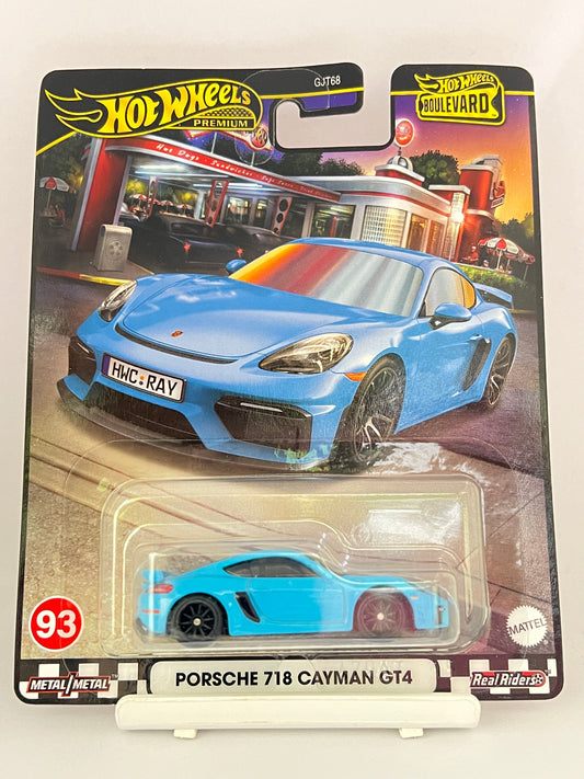 PREMIUM - PORSCHE 718 CAYMAN GT4 - 5B - Its Fun- Hot wheels - matchbox - diecast