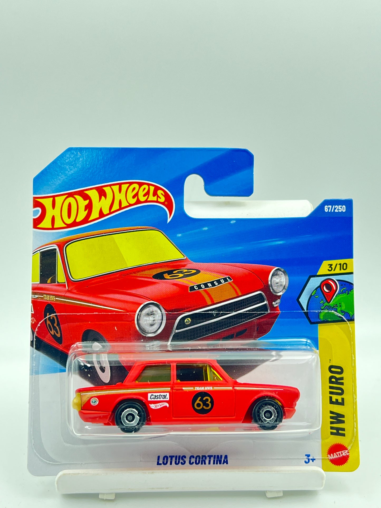 HOT WHEELS - LOTUS CORTINA - MATTE RED - 3C