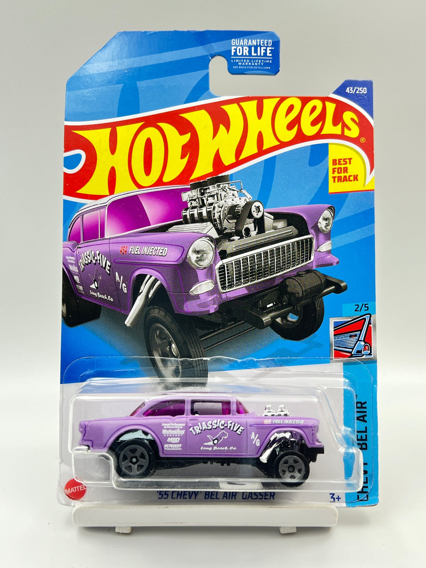 CREASED CARD - 55 CHEVY BEL AIR GASSER - 9C