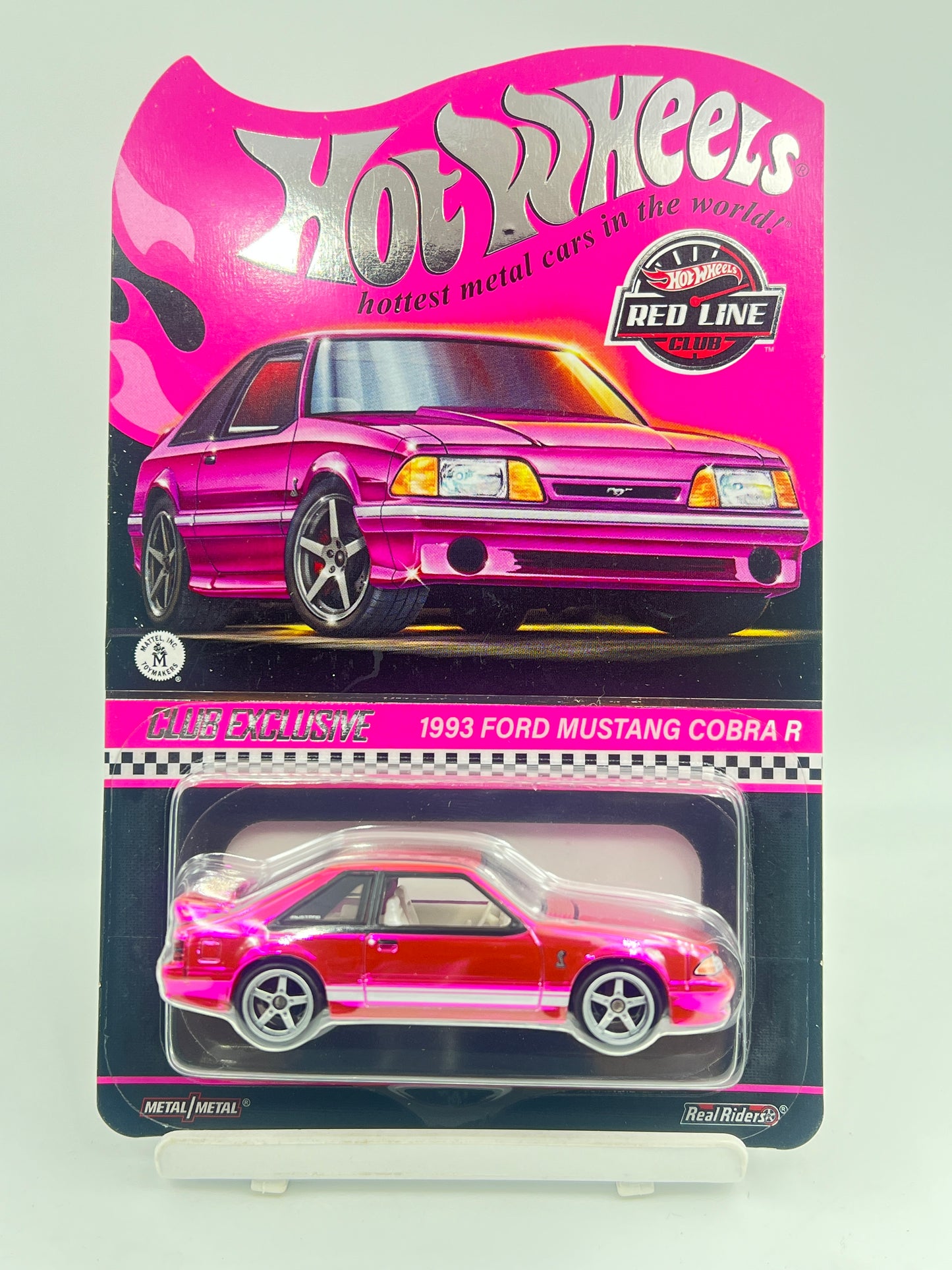 RLC - HOT WHEELS - 1993 FORD MUSTANG COBRA R - PINK