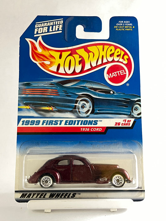 1999 FIRST EDITIONS - 1936 CORD - 2A - Its Fun- Hot wheels - matchbox - diecast