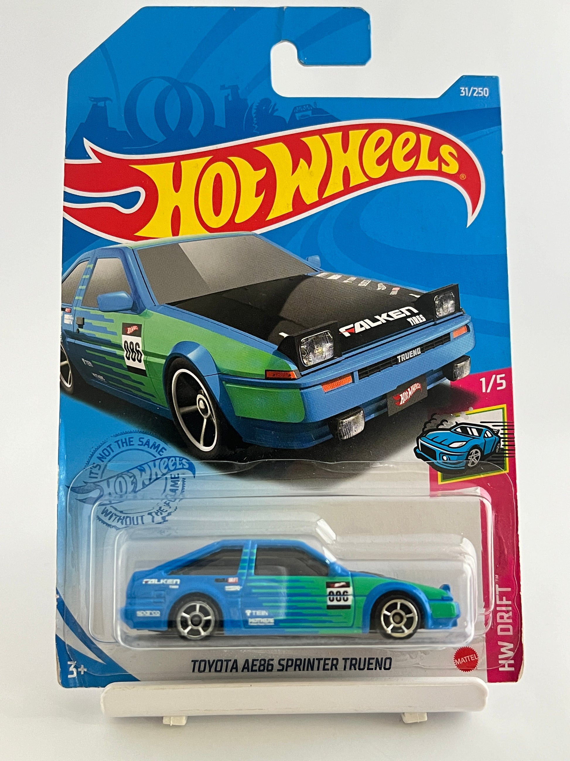 TOYOTA AE86 SPRINTER TRUENO -FALKEN - 4A - Its Fun- Hot wheels - matchbox - diecast