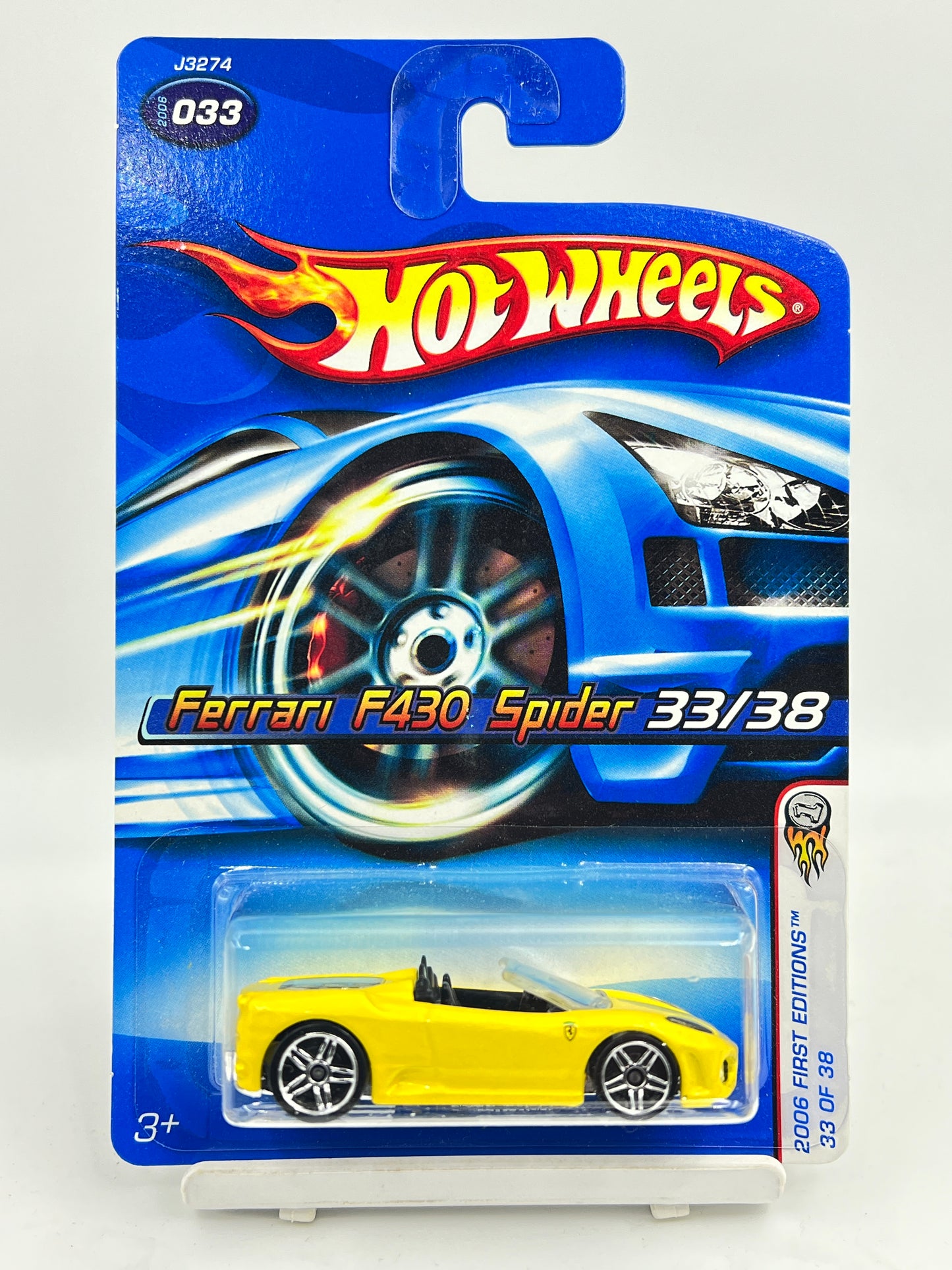 HOT WHEELS - FERRARI  F430 SPIDER - YELLOW (33/38) - 6B