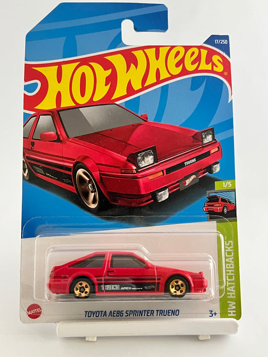 TOYOTA AE86 SPRINTER TRUENO - RED - 4A - Its Fun- Hot wheels - matchbox - diecast