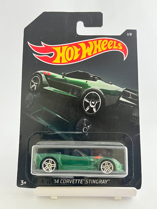 14 CORVETTE STINGRAY - CARD ART - 4A - Its Fun- Hot wheels - matchbox - diecast
