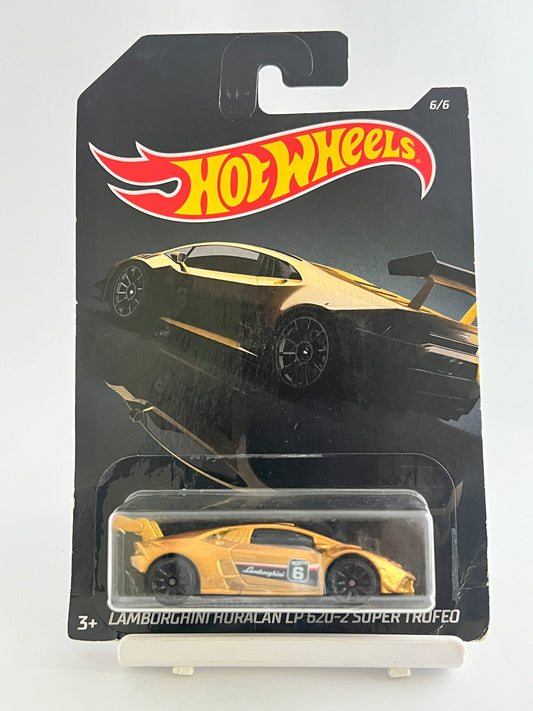 LAMBORGHINI HURACAN LP 620-2 SUPER TROFED - SLIGHT CREASE AT BOTTOM- CARD ART - 4A - Its Fun- Hot wheels - matchbox - diecast