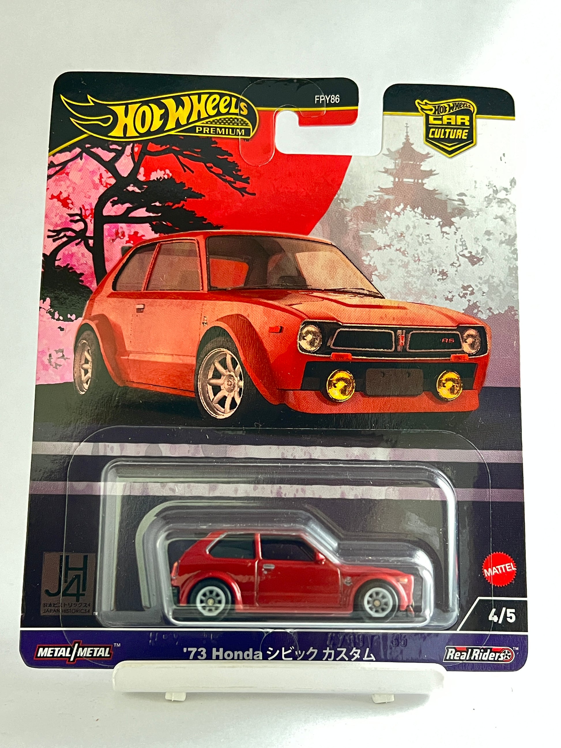 PREMIUM - JAPANESE HISTORICS 4 - 73 HONDA CIVIC CUSTOM - 5C - Its Fun- Hot wheels - matchbox - diecast