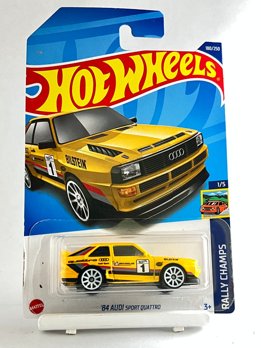 IMPORTED - 84 AUDI SPORT QUATTRO - YELLOW - 4B - Its Fun- Hot wheels - matchbox - diecast