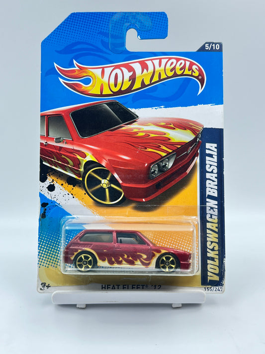 YELLOW BLISTER - IMPORTED - HOT WHEELS -  VOLKSWAGEN BRASILIA - RED - 3B