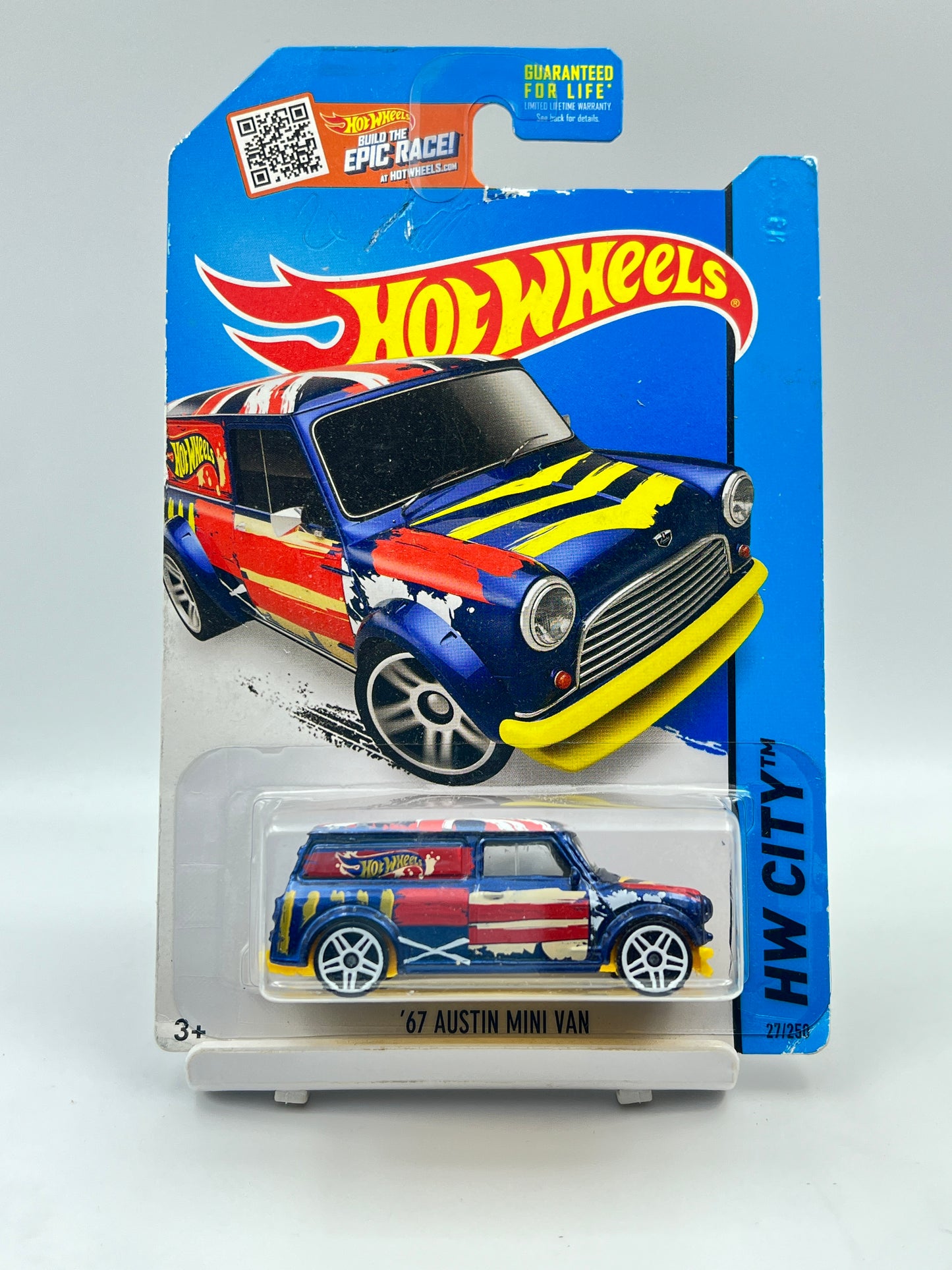 CREASED - IMPORTED - HOT WHEELS -  67 AUSTIN MINI VAN - 3A