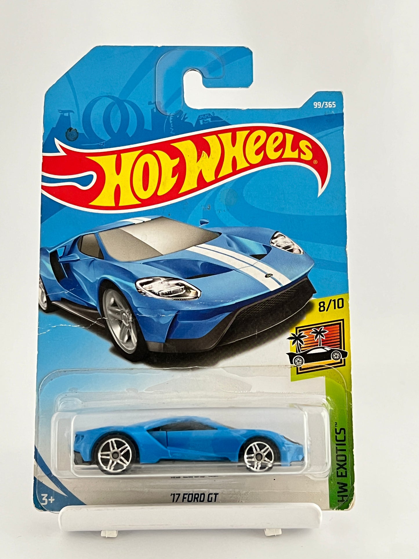 17 FORD GT - BLUE - CREASED CARD- 1B