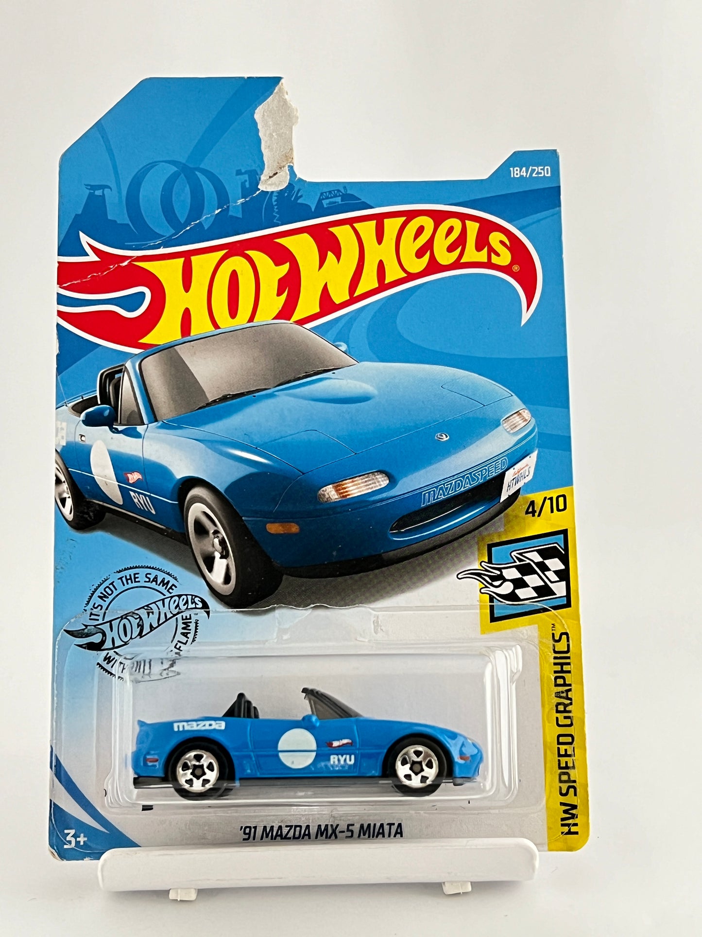 91 MAZDA MX-5 MIATA - CARD DAMAGED - 5D - Its Fun- Hot wheels - matchbox - diecast