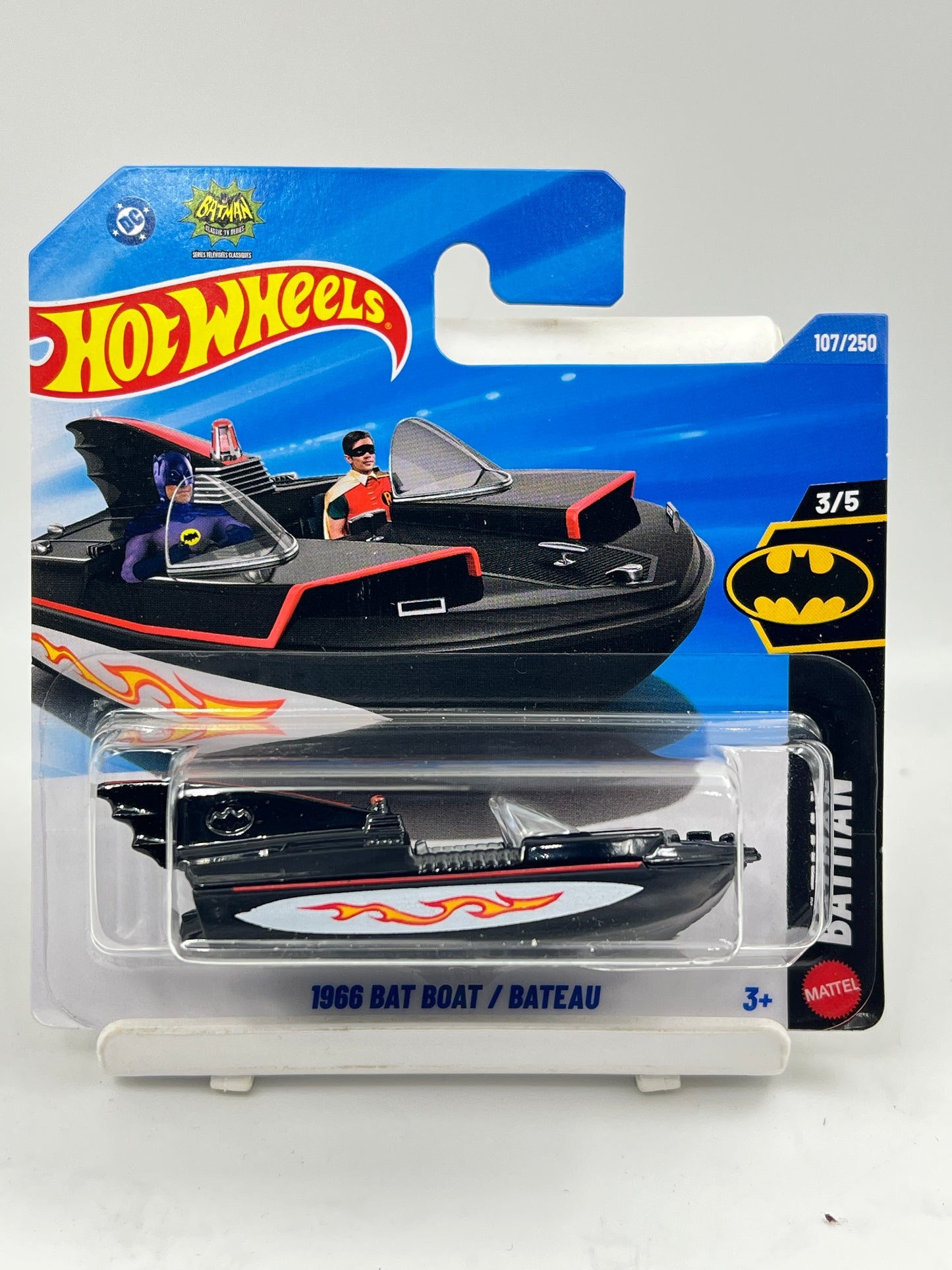 HOT WHEELS - 1966 BAT BOAT - BLACK - 3D