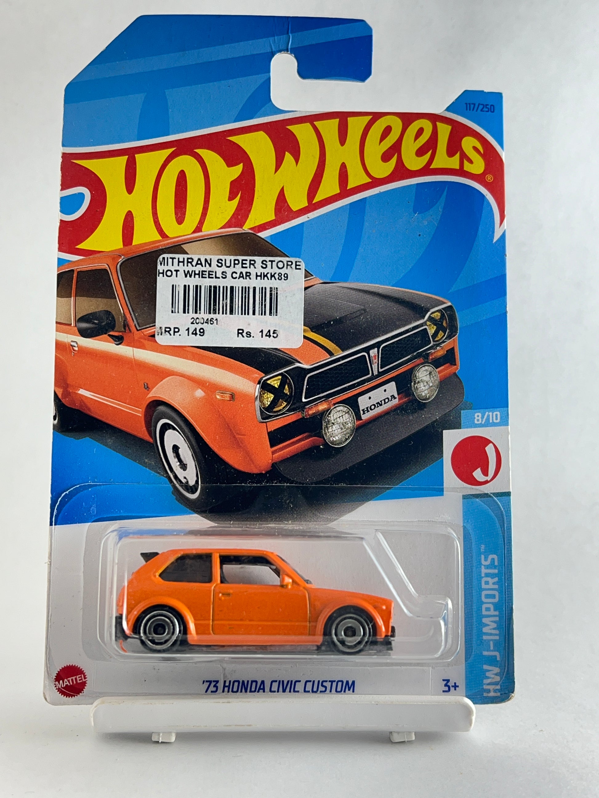 73 HONDA CIVIC CUSTOM - 3C - Its Fun- Hot wheels - matchbox - diecast