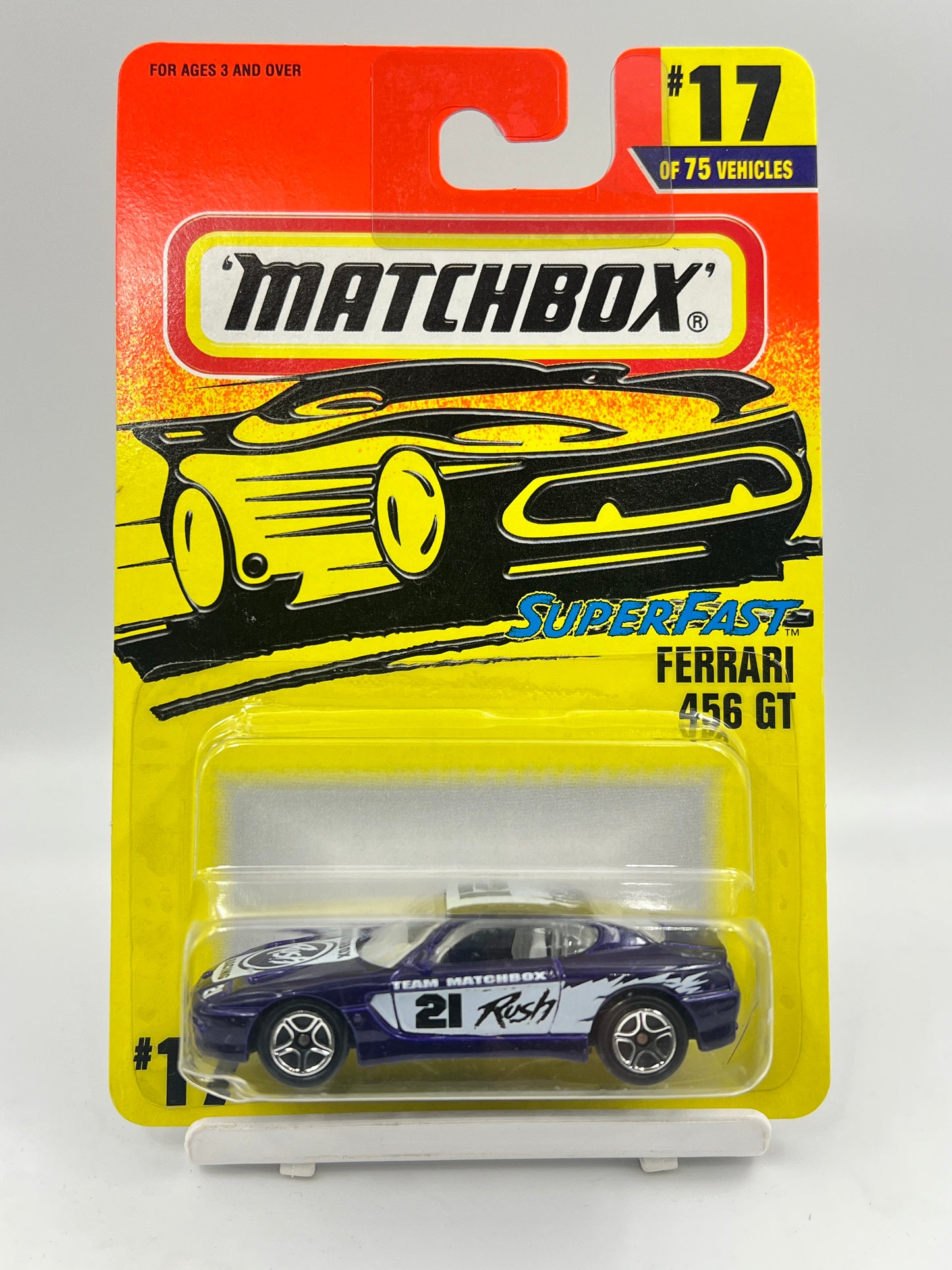 MATCHBOX - 30 YRS OLD CARD - FERRARI 456 GT - ZX4