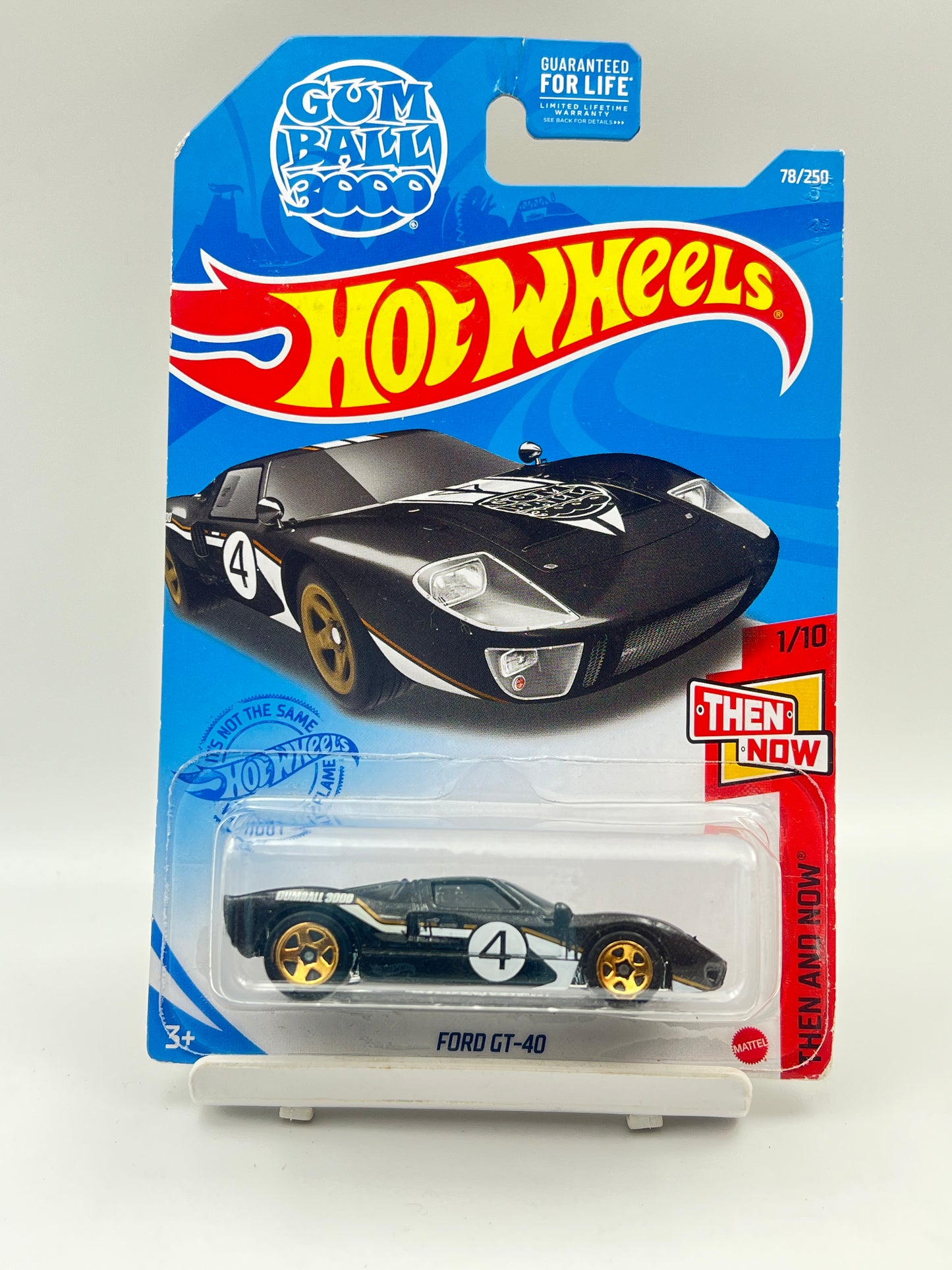 HOT WHEELS - FORD GT-40 - BLACK - GUM BALL 3000 - 1B