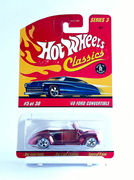 CLASSICS - 40 FORD CONVERTIBLE - 4D - Its Fun- Hot wheels - matchbox - diecast