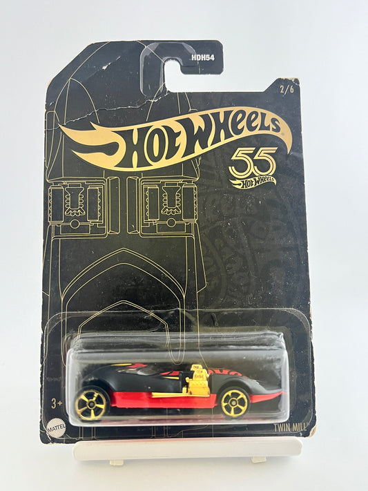 55TH ANNIVERSARY TWIN MILL - CARD DAMAGE -5D - Its Fun- Hot wheels - matchbox - diecast