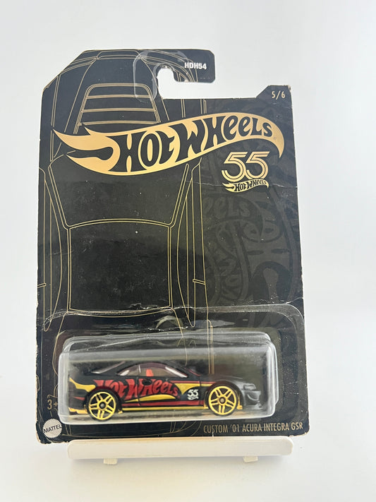 55TH ANNIVERSARY - CUSTOM 01 ACURA INTEGRA- CARD DAMAGED - 5iD - Its Fun- Hot wheels - matchbox - diecast