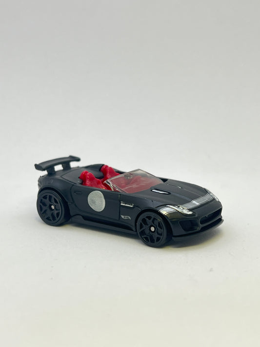 UNCARDED - HOT WHEELS - 15 JAGUAR F TYPE PROJECT 7 - MATTE BLACK - Its Fun- Hot wheels - matchbox - diecast