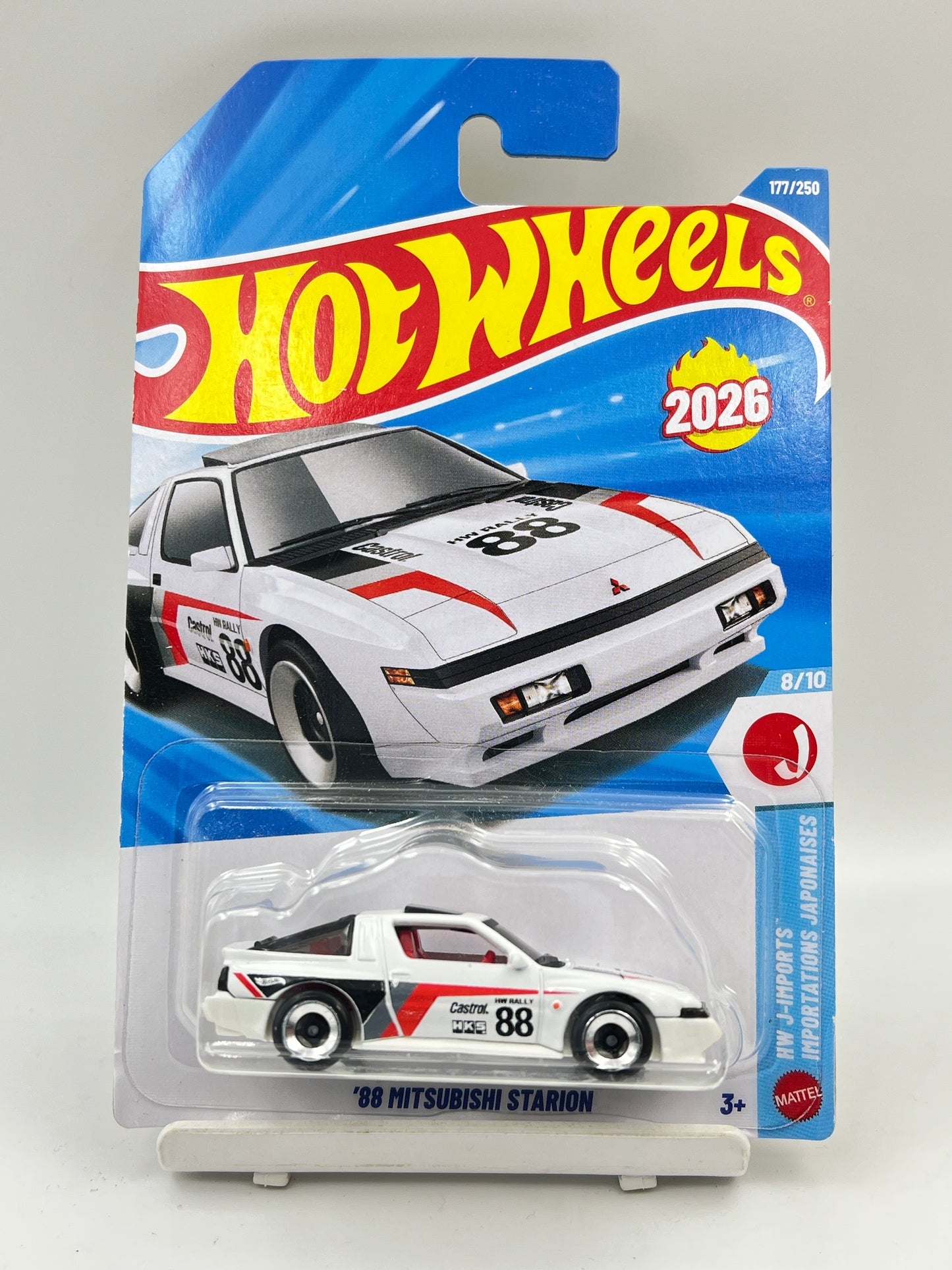 CREASE / SOFT CORNERS - HOT WHEELS - 88 MITSUBISHI STARION - WHITE - 1B