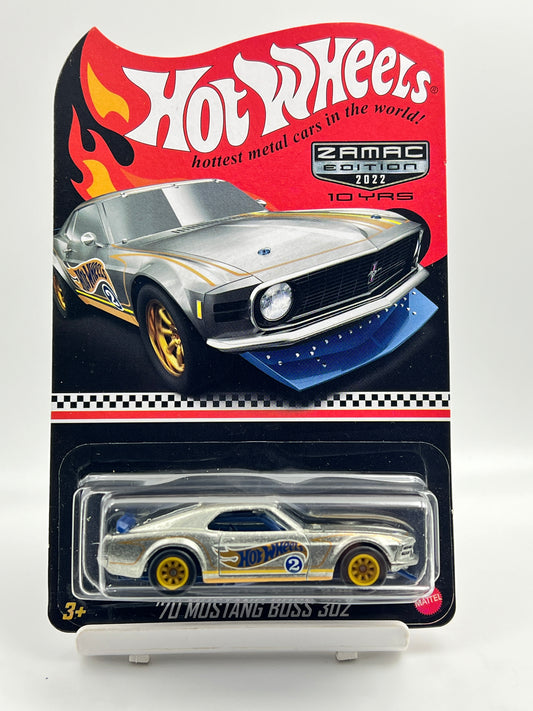 HOT WHEELS COLLECTOR EDITION - ZAMAC - 70 MUSTANG BOSS 302 - WITH PROTECTOR
