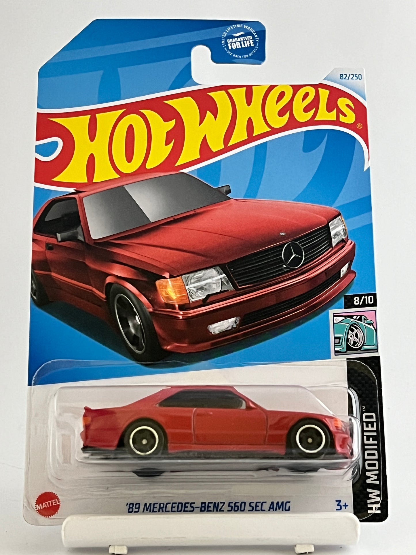 89 MERCEDES BENZ 560 SEC AMG - RED - 1B