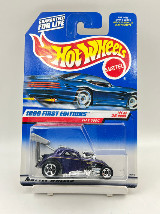 METAL/METAL - HOT WHEELS - FIAT 500C - PURPLE - 3A
