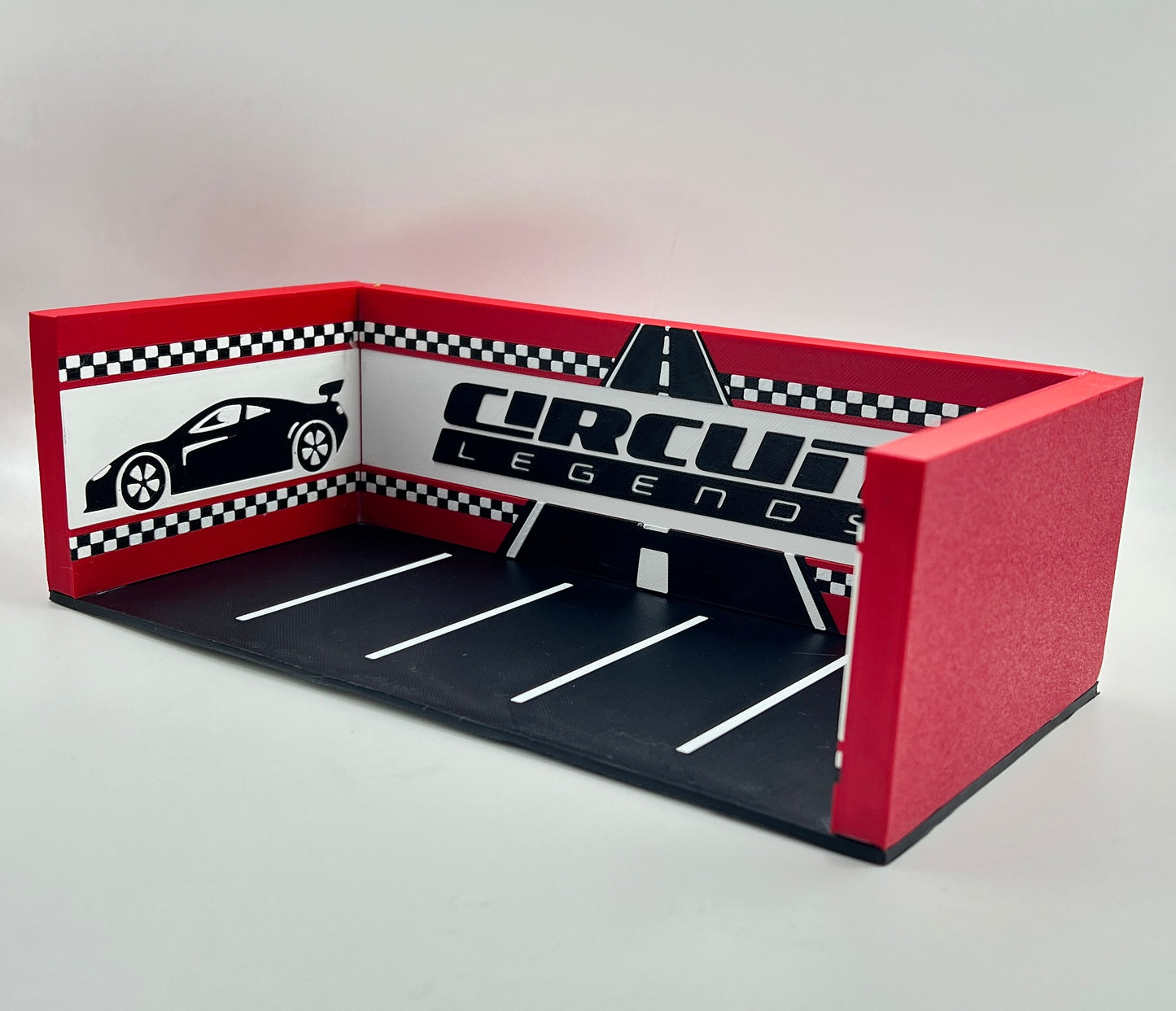 3D PRINTED - CIRCUIT LEGENDS MINI GARAGE DISPLAY