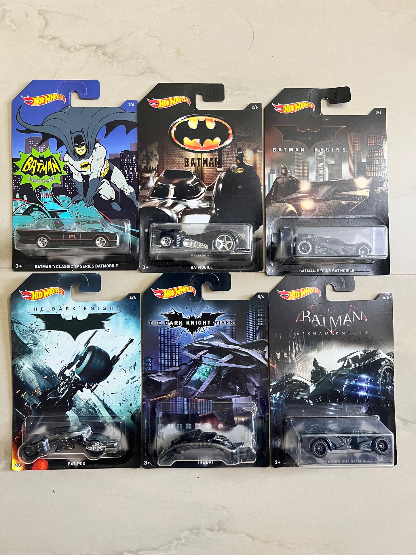 BATMAN SET OF 6 CARS - 2D