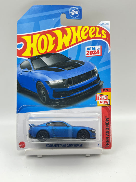BLISTER DAMAGE - HOT WHEELS - FORD MUSTANG DARK HORSE - BLUE - 4F