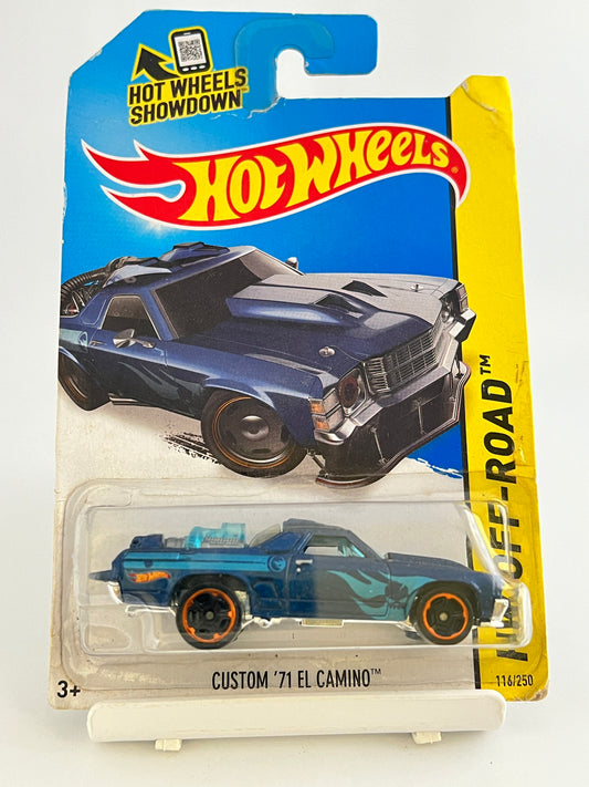 CUSTOM 71 EL CAMINO - BLISTER CRACK - 5D - Its Fun- Hot wheels - matchbox - diecast