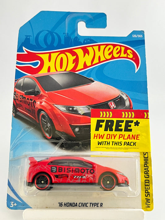 16 HONDA CIVIC TYPE R - 1C - Its Fun- Hot wheels - matchbox - diecast