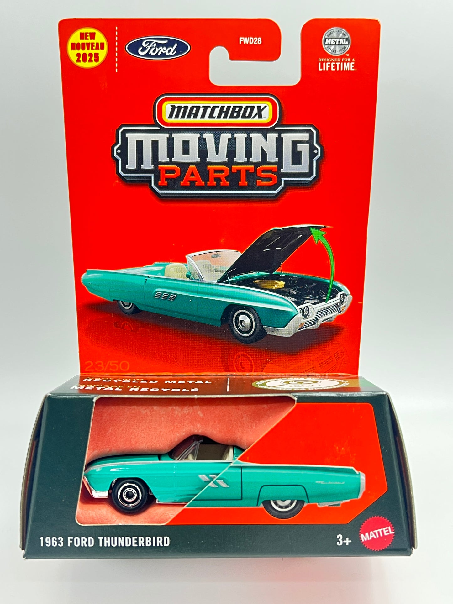 MATCHBOX MOVING PARTS - 1963 FORD THUNDERBIRD - ZX4