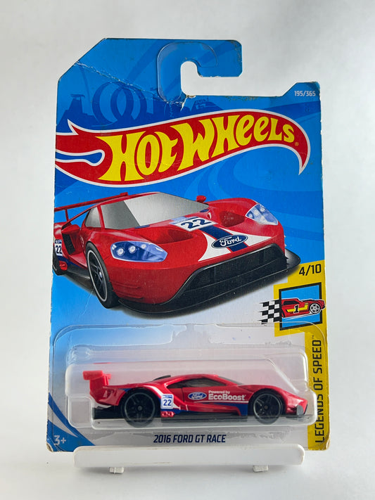 2016 FORD GT RACE - 3A (CARD AS IN PIC) - Its Fun- Hot wheels - matchbox - diecast