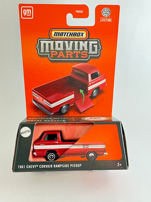 MATCHBOX MOVING PARTS - 1961 CHEVY CORVAIR RAMPSIDE PICKUP - ZX3 - Its Fun- Hot wheels - matchbox - diecast