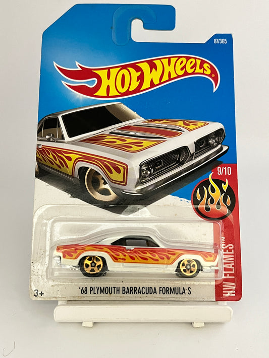 68 PLYMOUTH BARRACUDA FORMULA S - FLAMES- 2B - Its Fun- Hot wheels - matchbox - diecast