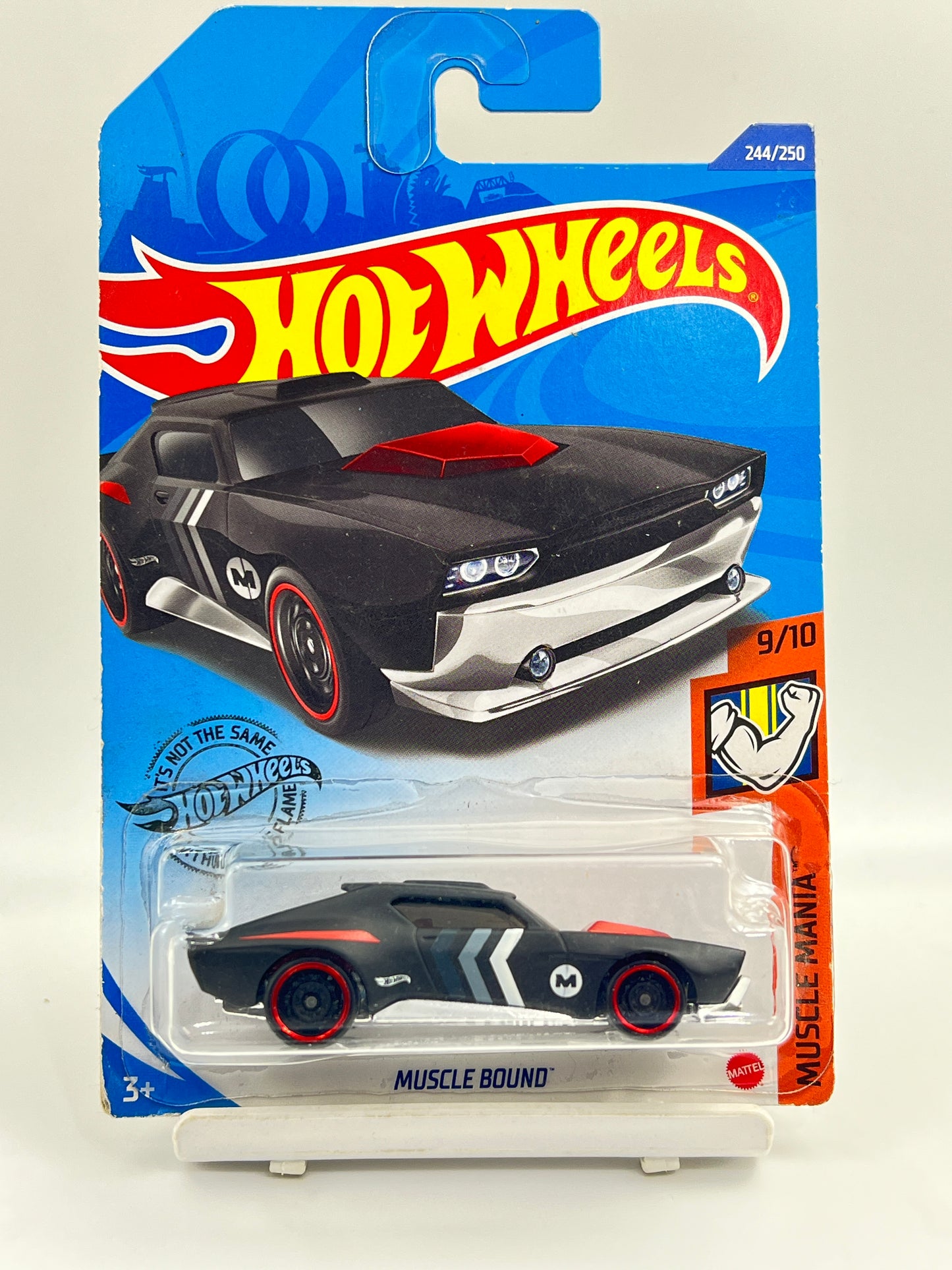 HOT WHEELS - MUSCLE BOUND - BLACK - 3D