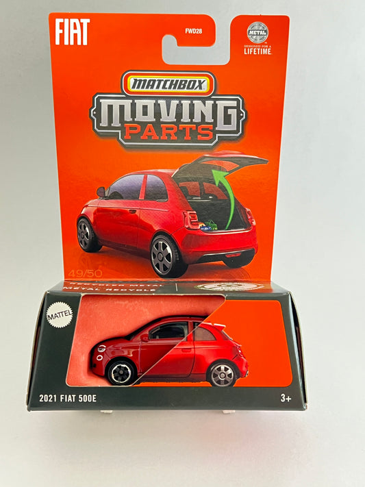 MATCHBOX MOVING PARTS -  2021 FIAT 500E - ZX4