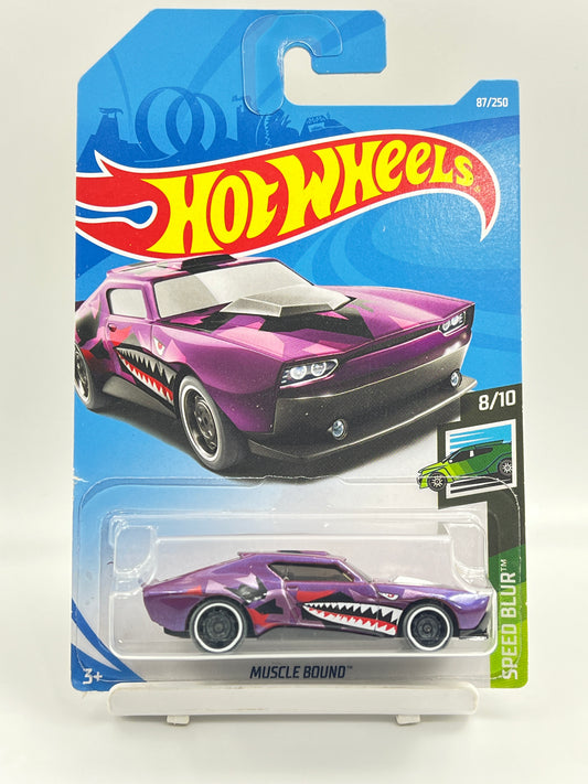 HOT WHEELS - MUSCLE BOUND - PURPLE - 3D