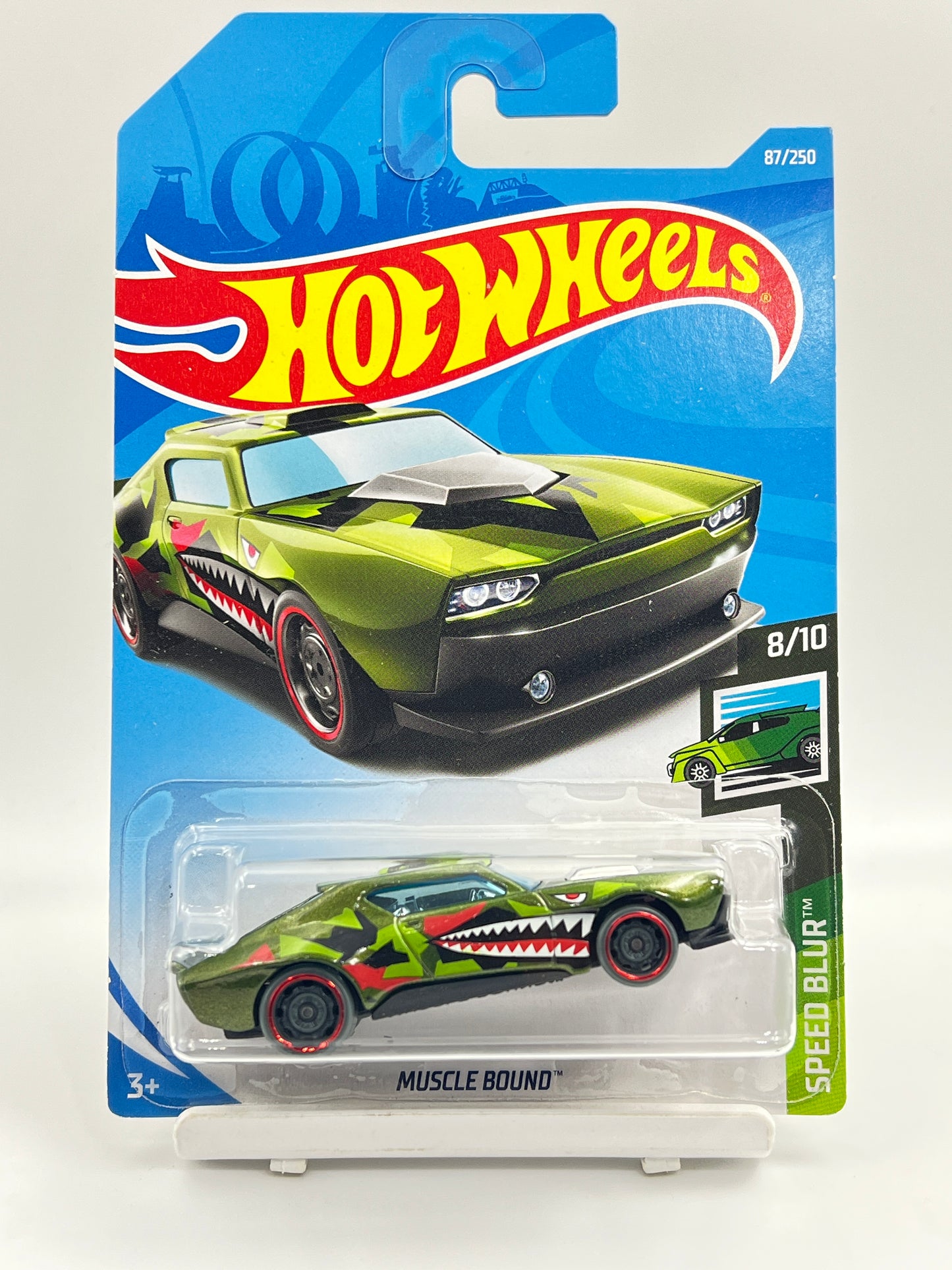 HOT WHEELS - MUSCLE BOUND - GREEN - 3D