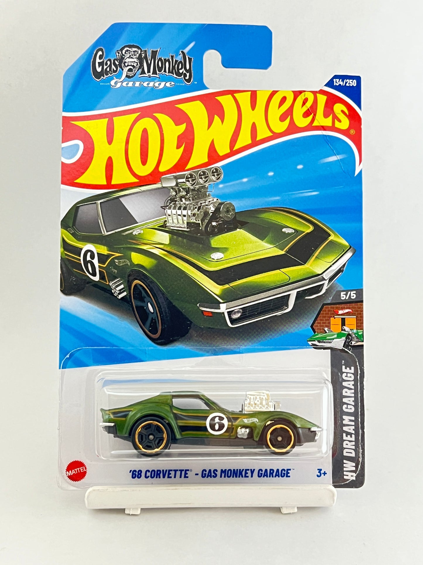 HOT WHEELS - 68 CORVETTE GAS MONKEY GARAGE - 4E