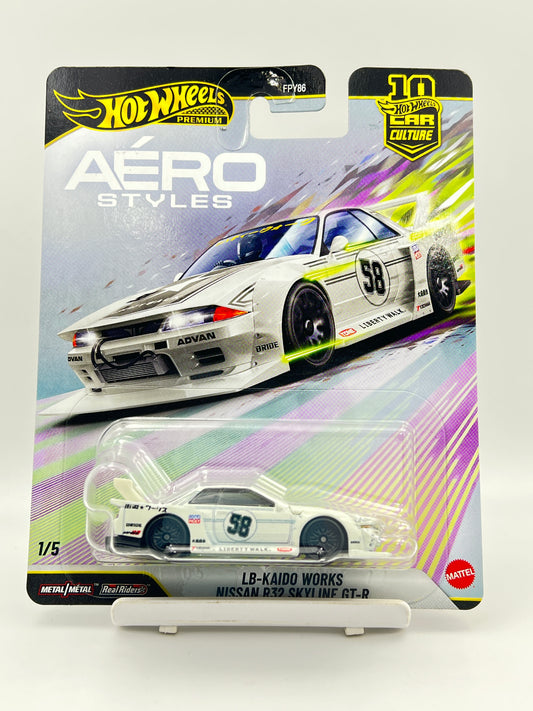 HOT WHEELS - PREMIUM - AERO STYLES - LB-KAIDO WORKS NISSAN R32 SKYLINE GT-R - B5