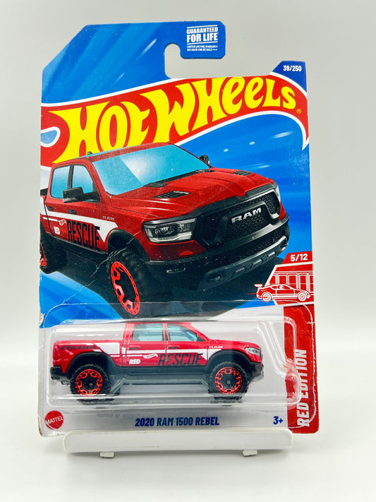 CARD/BLISTER DAMAGE - RED EDITION - TARGET EXCLUSIVE - HOT WHEELS - 2020 RAM 1500 REBEL - 4F
