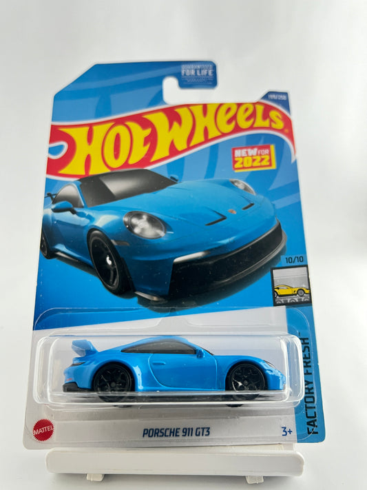PORSCHE 911 GT3-BLUE-3D - Its Fun- Hot wheels - matchbox - diecast