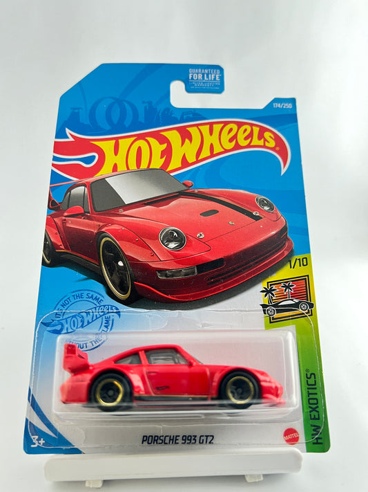 PORSCHE 993 GT2 - RED - 5B - Its Fun- Hot wheels - matchbox - diecast