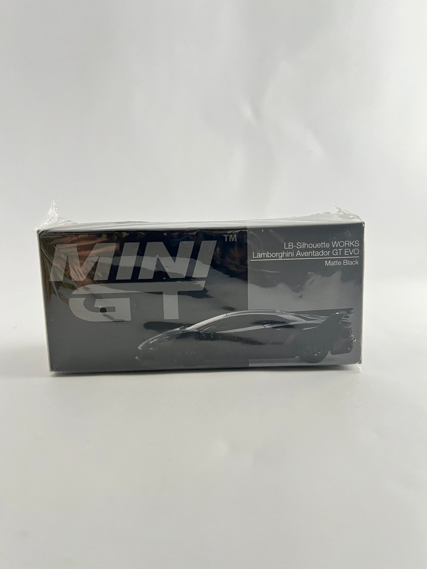 MINI GT -LB SILHOUETTE WORKS LAMBORGHINI AVENTADOR GT EVO - SEAL OPENED - Its Fun- Hot wheels - matchbox - diecast