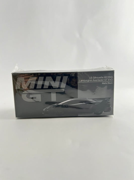 MINI GT -LB SILHOUETTE WORKS LAMBORGHINI AVENTADOR GT EVO - SEAL OPENED - Its Fun- Hot wheels - matchbox - diecast